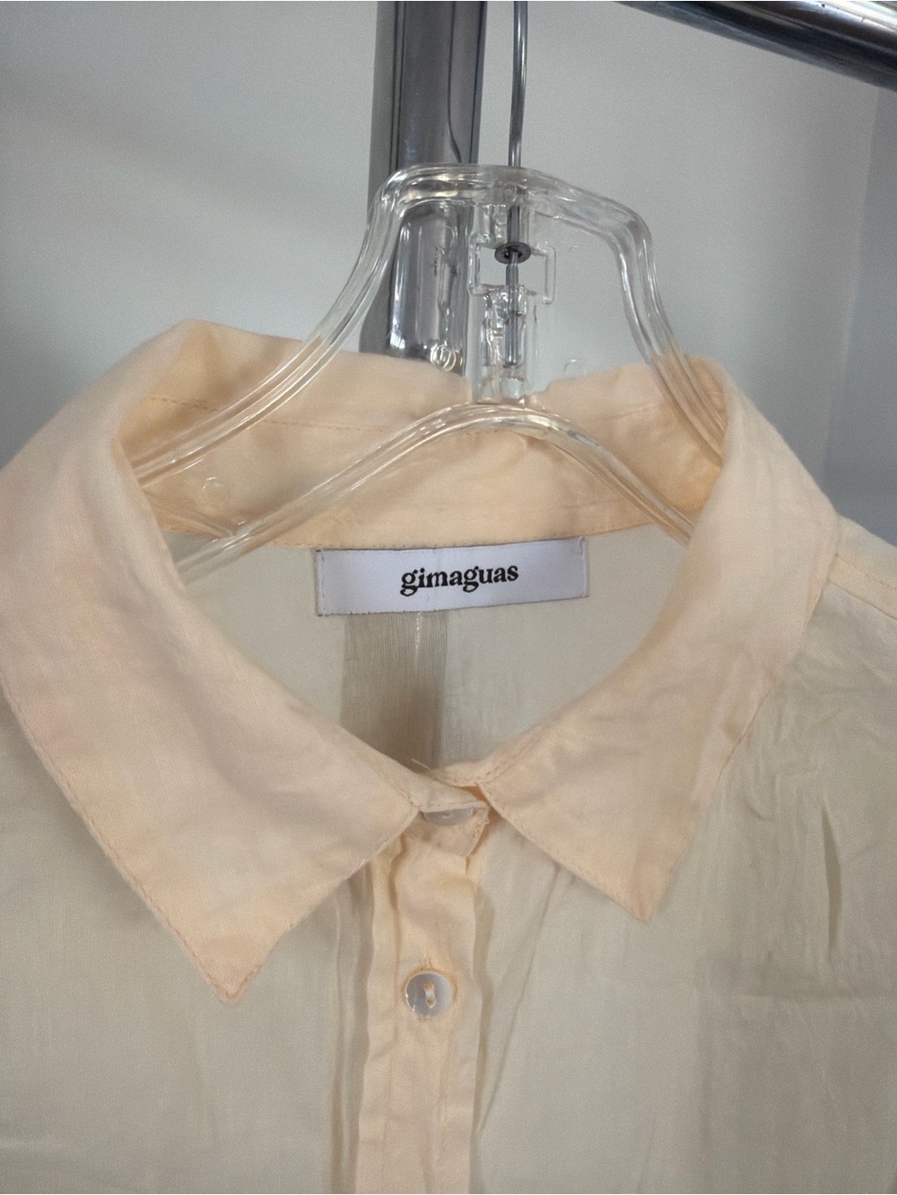 Gimaguas butter yellow cotton shirt - Picture 4 of 8